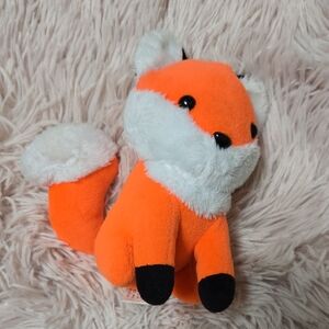 Canopy Books Adorable Small Orange and White Fox Plush for Kids